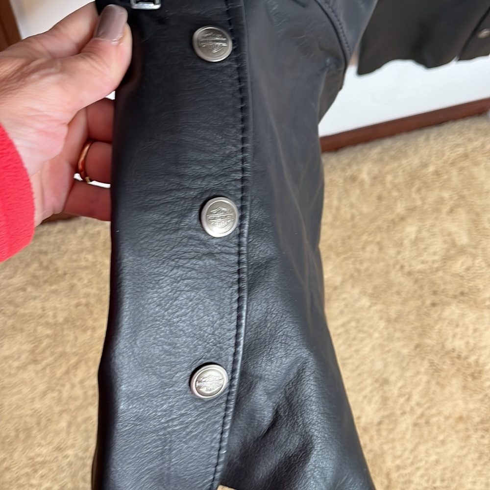 Harley-Davidson Black Leather Chaps Sz XXL - Picture 10 of 12